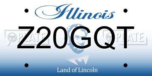Z20GQT Illinois License Plate