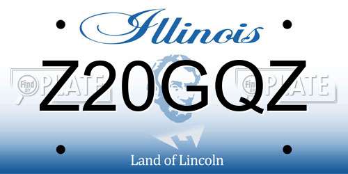 Z20GQZ Illinois License Plate