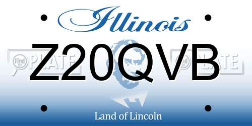 Z20QVB Illinois License Plate