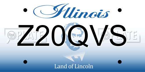 Z20QVS Illinois License Plate