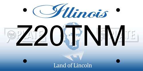 Z20TNM Illinois License Plate