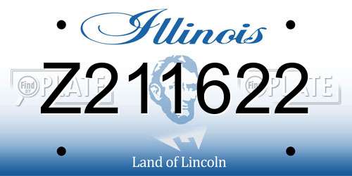 Z211622 Illinois License Plate