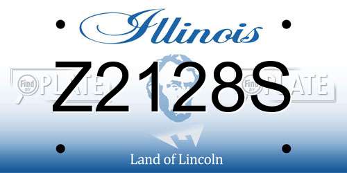 Z2128S Illinois License Plate