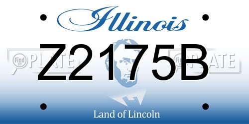 Z2175B Illinois License Plate