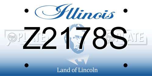 Z2178S Illinois License Plate