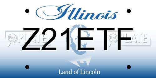 Z21ETF Illinois License Plate