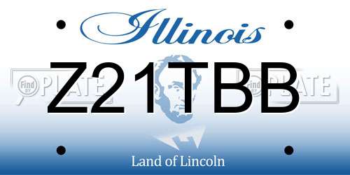 Z21TBB Illinois License Plate