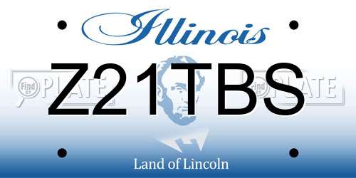 Z21TBS Illinois License Plate