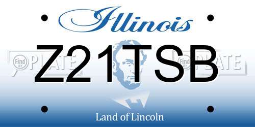 Z21TSB Illinois License Plate
