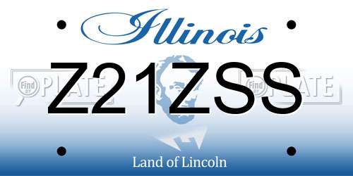 Z21ZSS Illinois License Plate