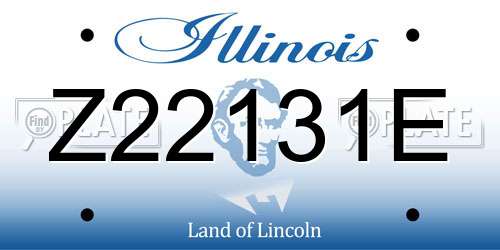 Z22131E Illinois License Plate