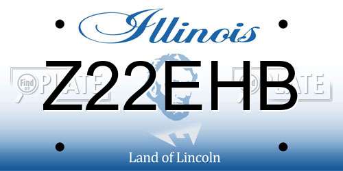 Z22EHB Illinois License Plate