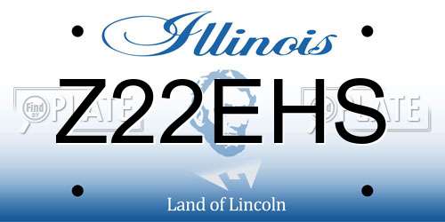 Z22EHS Illinois License Plate