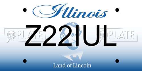 Z22IUL Illinois License Plate