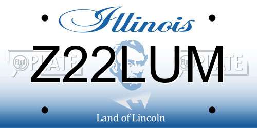 Z22LUM Illinois License Plate
