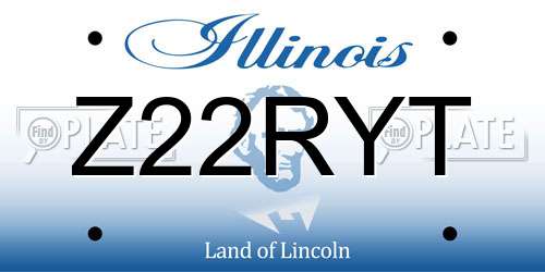 Z22RYT Illinois License Plate