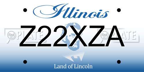 Z22XZA Illinois License Plate