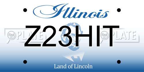 Z23HIT Illinois License Plate