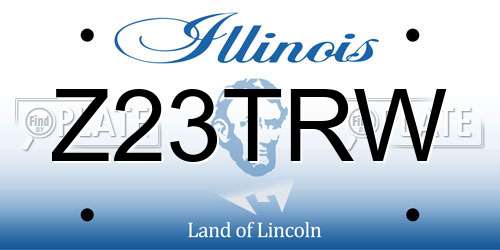 Z23TRW Illinois License Plate