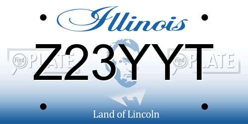 Z23YYT Illinois License Plate