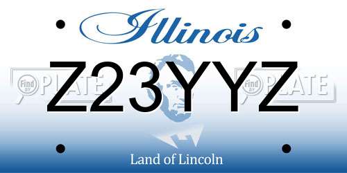 Z23YYZ Illinois License Plate