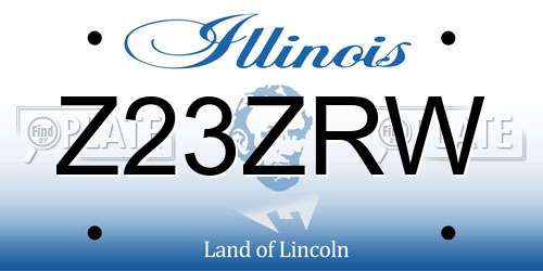 Z23ZRW Illinois License Plate