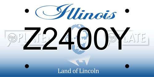 Z2400Y Illinois License Plate
