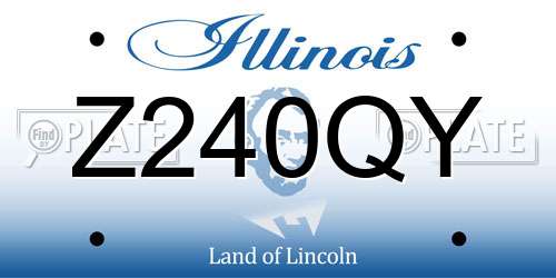 Z240QY Illinois License Plate