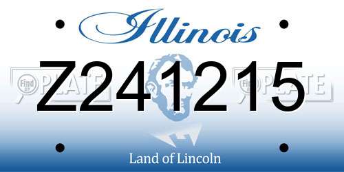 Z241215 Illinois License Plate