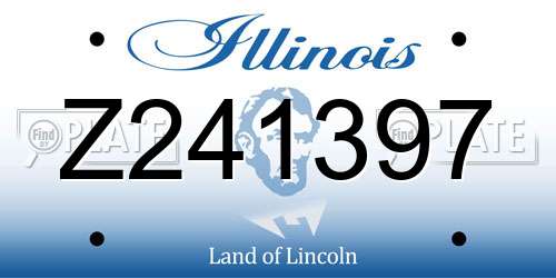 Z241397 Illinois License Plate