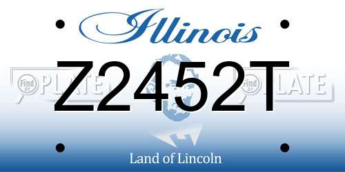 Z2452T Illinois License Plate