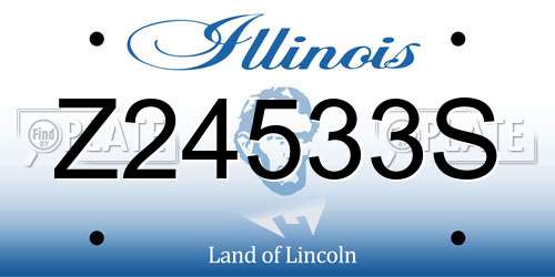 Z24533S Illinois License Plate