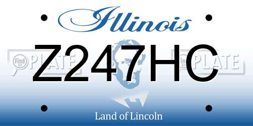 Z247HC Illinois License Plate