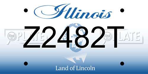 Z2482T Illinois License Plate