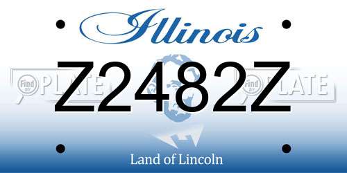 Z2482Z Illinois License Plate