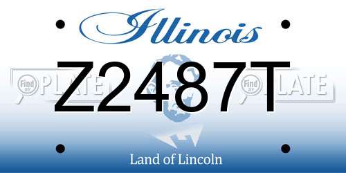 Z2487T Illinois License Plate