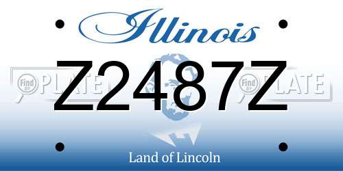 Z2487Z Illinois License Plate