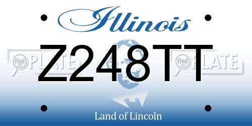 Z248TT Illinois License Plate