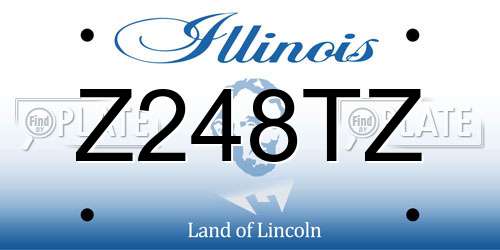 Z248TZ Illinois License Plate