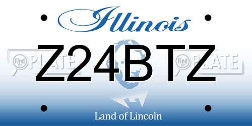 Z24BTZ Illinois License Plate