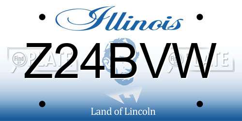 Z24BVW Illinois License Plate