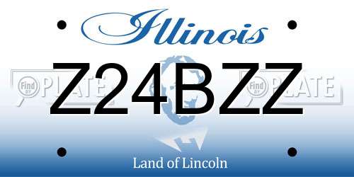 Z24BZZ Illinois License Plate