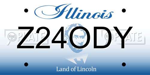 Z24ODY Illinois License Plate