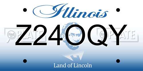 Z24OQY Illinois License Plate