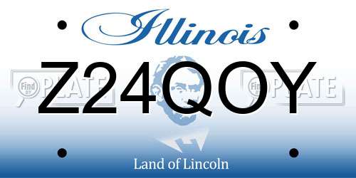 Z24QOY Illinois License Plate