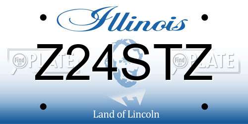 Z24STZ Illinois License Plate