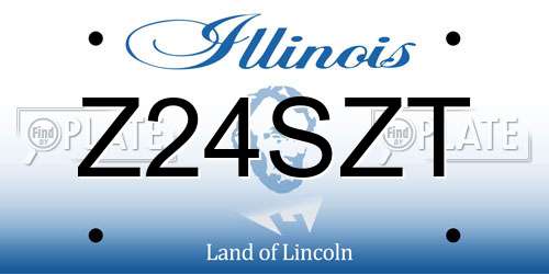 Z24SZT Illinois License Plate