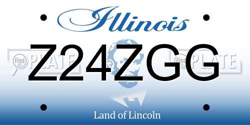 Z24ZGG Illinois License Plate