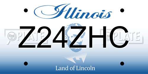 Z24ZHC Illinois License Plate