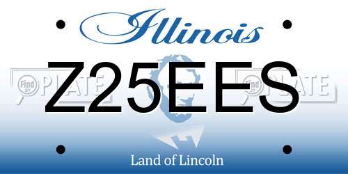 Z25EES Illinois License Plate
